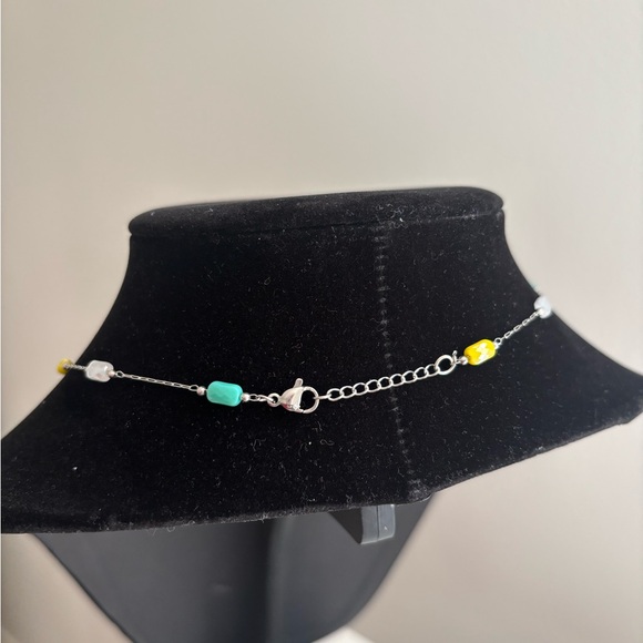 Multicolor Bead Station Necklace - Women Jewelry - Picture 5 of 5